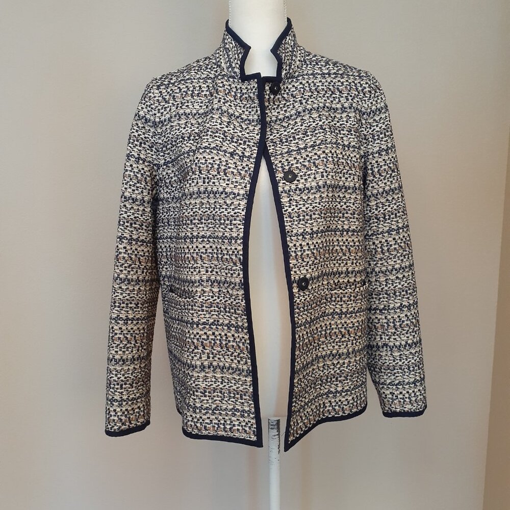 Lafayette 148 Tweed with Metallic Blazer